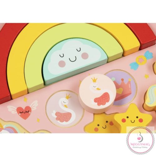 MONI 2IN1 balance puzzle egyensúlyozó unikornis SZIVÁRVÁNY