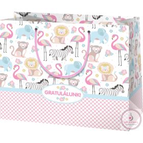 Díszzacskó közepes fekvő 18 x 10 x 23 cm Gratulálunk! 