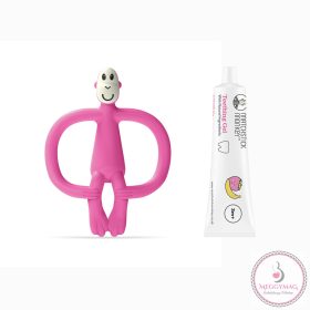   Rágómaki szett pink - rágóka fogzásra epres fogíny géllel