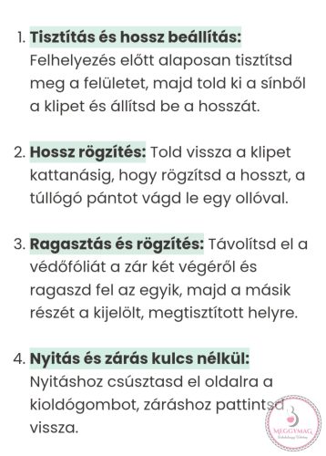 LL bababiztos univerzális zár bútorhoz 8 db