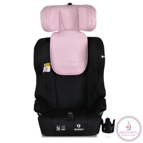 Moni SECURITY isofixes autósülés ajándék 2plüss+párna 76-150cm PINK 
