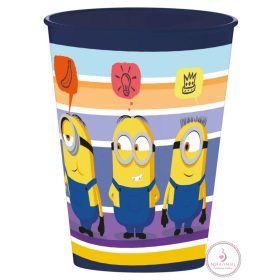 Minyonok Striped műanyag pohár 260 ml