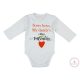 "Sorry boys. My Daddy's my valentine" feliratos valentin napi baba body fehér 56-os