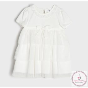 Alkalmi kislány ruha, keresztelő ruha babáknak, 68-as