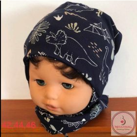 Minimanó pamut sapka körsállal 42 cm