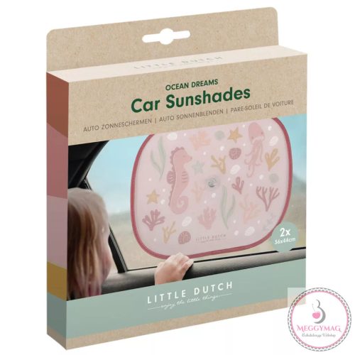 Little Dutch napellenző autóba - Ocean Dreams pink (2 db) UTOLSÓ DARAB! 