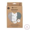 PETITE&MARS Bambusz muszlin 3db-os pelenka szett Moussy Grey Planes, 68 x 68 cm