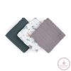 PETITE&MARS Bambusz muszlin 3db-os pelenka szett Moussy Grey Planes, 68 x 68 cm