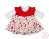 2 részes alkalmi baba ruha szett karácsonyi mintával 80-as