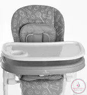 Lorelli Campanella multifunkciós etetőszék - Grey parrots PU leather KÉSZLETEN A BOLTBAN! UTOLSÓ DARAB! 