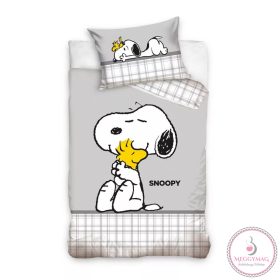   Snoopy & Woodstock gyerek, ovis ágyneműhuzat 100x135 cm, 40x60 cm