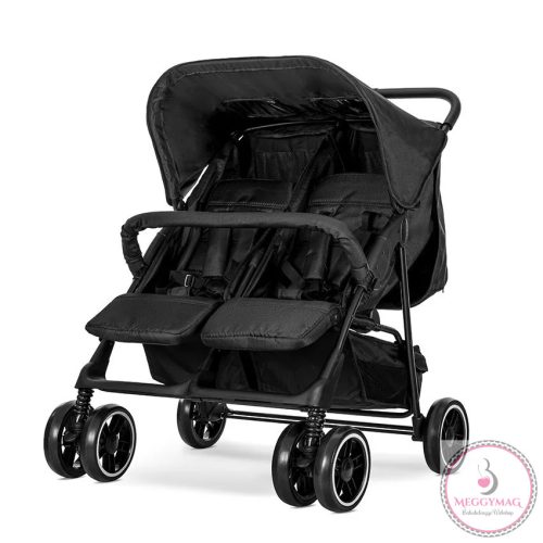 Lorelli Twin iker babakocsi - Black + táska