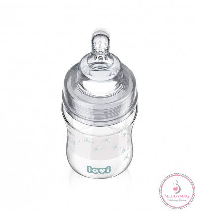 Lovi cumisüveg Diamond Glass 150ml 0hó+ Botanic