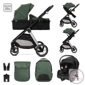   Lorelli Aspen 3 az 1 -ben multifunkciós babakocsi - Green (2doboz)