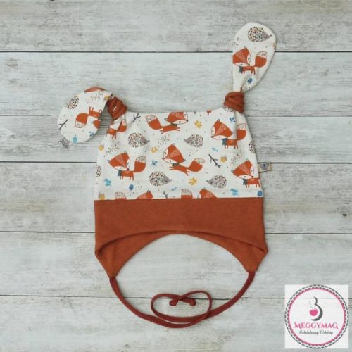 Symbyo baba füles sapka, Róka és süni 40-45 cm (kb. 4-12 hónapos)