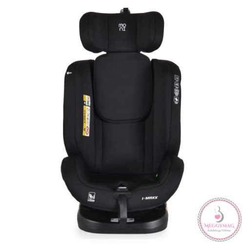 Moni i-MAXX autósülés, isofix, forgatható, 2 plüss+párna 40-150cm SZÜRKE, KÉSZLETEN A BOLTBAN!