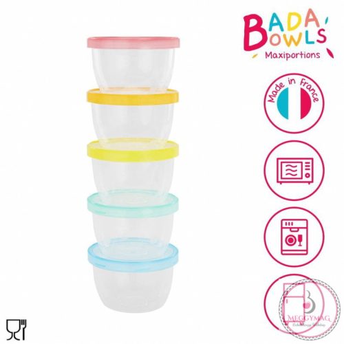 Badabulle ételtároló maxi 5x250ml Fun B004304