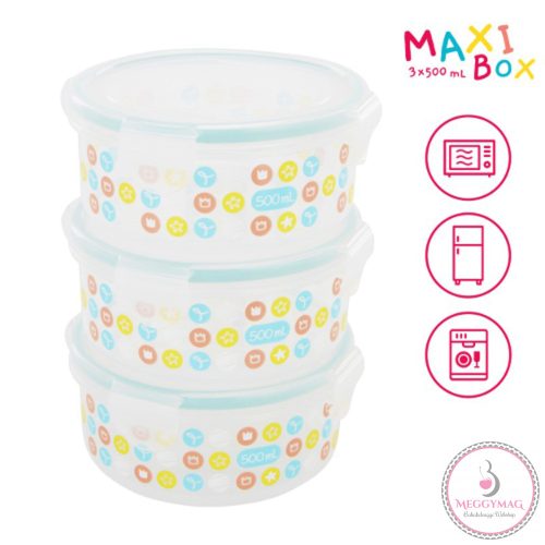 Badabulle ételtároló Maxibox 3x500ml B004001