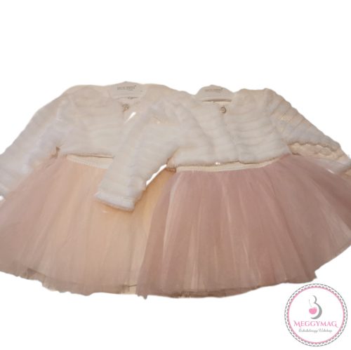 Alkalmi kislány ruha, koszorúslány ruha boleróval, rózsaszín, 80-as