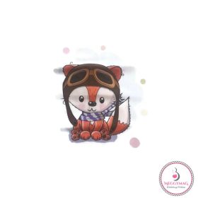 Mintás textil pelenka  - pilóta róka 