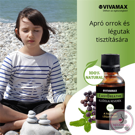 Vivamax EasyBreathe "Kids" illóolaj keverék A tisztább légutakért!  100% tisztaságú!