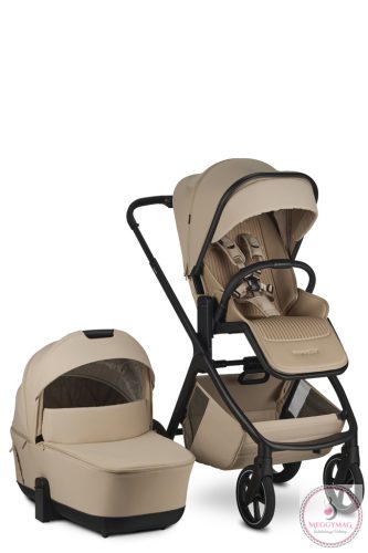 EASYWALKER Kombinált babakocsi Zoey Almond Taupe + CBX By CYBEX Aton B2 i-Size autóhordozó + bázistalp