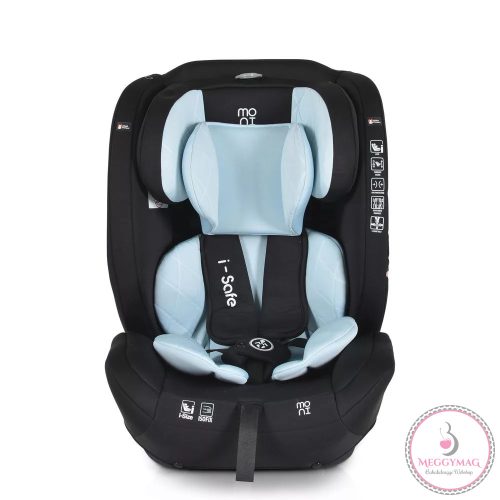 Moni ISAFE autósülés ISIZE és ISOFIX ülésmagasítóvá alakítható 76-150cm KÉK