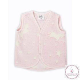   Baba mellény - Rózsaszín unikornis - 68 VILÁGÍTÓS wellsoft 