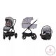 Chipolino Prestige 3az1-ben multifunkciós babakocsi - Cloud grey