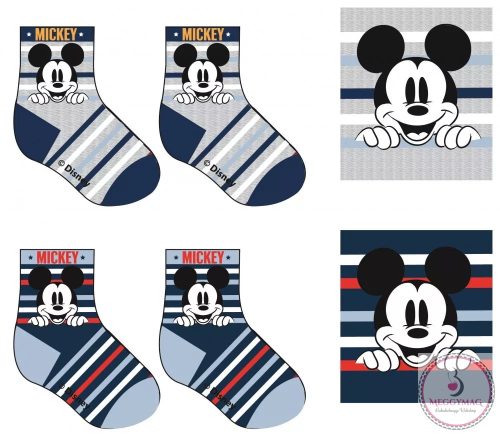 Disney Mickey Baba zokni, szürke, 19-24 hó