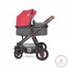 Lorelli Alexa SET babakocsi mózessé alakítható sport résszel - Cherry Red 2021