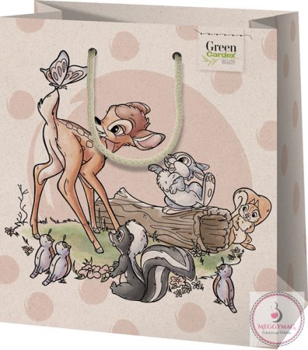 Díszzacskó prémium közepes 23 x 18 x 10 cm Bambi