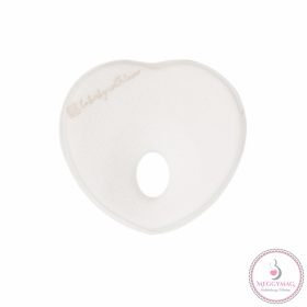   Kikkaboo párna - laposfejűség elleni memóriahabos ergonomikus Airknit szív fehér