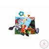 Kikkaboo készségfejlesztő textil könyv és rágóka wild animals
