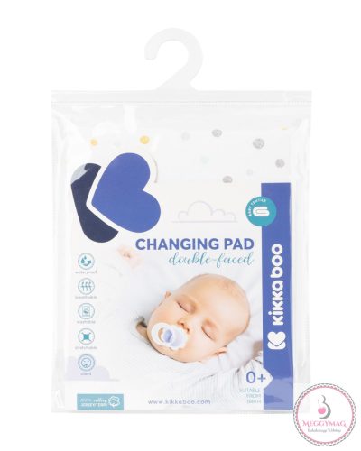 Kikkaboo pelenkázólap huzat kétoldalas jersey/frottír 50/70 pöttyös
