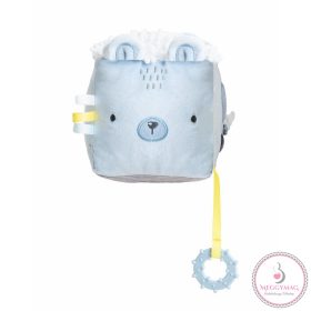   Kikkaboo készségfejlesztő játékkocka plüss Bear With Me kék