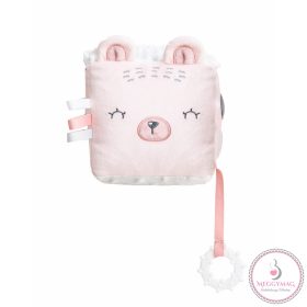   Kikkaboo készségfejlesztő játékkocka plüss Bear With Me pink