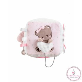   Kikkaboo készségfejlesztő játékkocka plüss Dream Big pink
