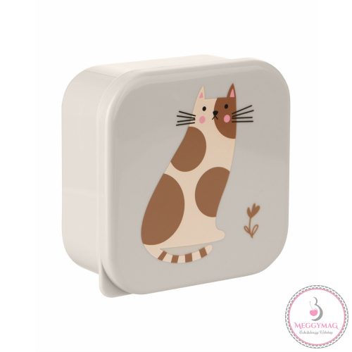 Kikkaboo ételtároló doboz 4 db-os Kitty Cat