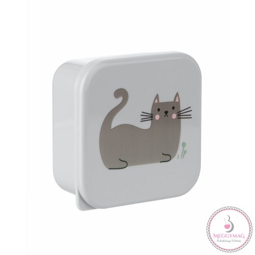 Kikkaboo ételtároló doboz 4 db-os Kitty Cat