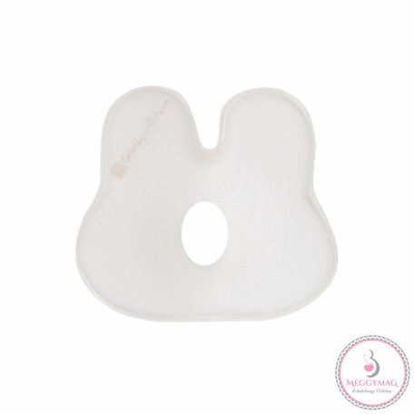 Kikkaboo párna laposfejűség elleni memóriahabos ergonomikus nyuszi alakú fehér