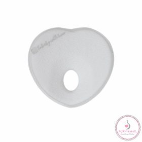   Kikkaboo párna - laposfejűség elleni memóriahabos ergonomikus Airknit szív szürke