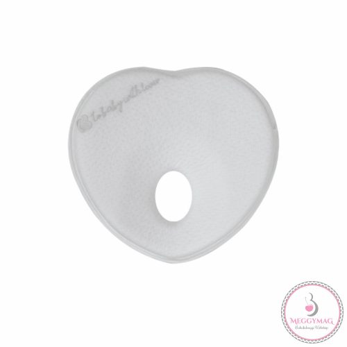 Kikkaboo párna - laposfejűség elleni memóriahabos ergonomikus Airknit szív szürke