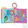 Kikkaboo készségfejlesztő textil könyv és rágóka ABC