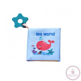   Kikkaboo készségfejlesztő textil könyv és rágóka tengervilág