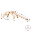 PIKLER fa MÁSZÓHÍD rámpával Montessori 79*40cm+92cm rámpa NATUR