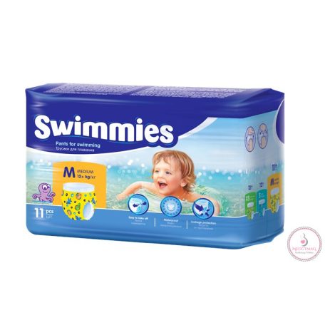SWIMMIES Medium 11 db. úszópelenka 12kg-tól