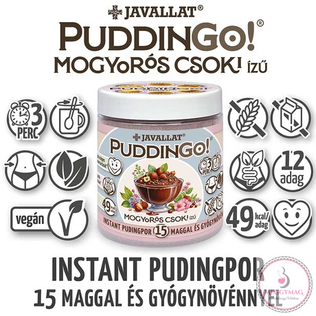 PUDDINGO!® Mogyorós csoki ízű instant pudingpor