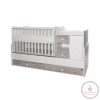 Lorelli MiniMax kombi ágy 72x190 - White / Artwood 