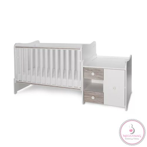 Lorelli MiniMax kombi ágy 72x190 - White / Artwood 